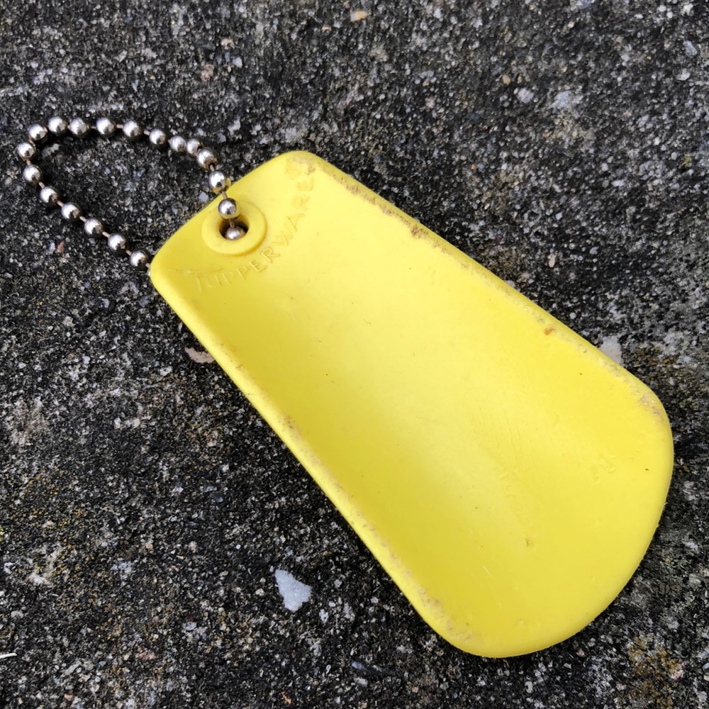 Vintage Tupperware Keychain Shoehorn